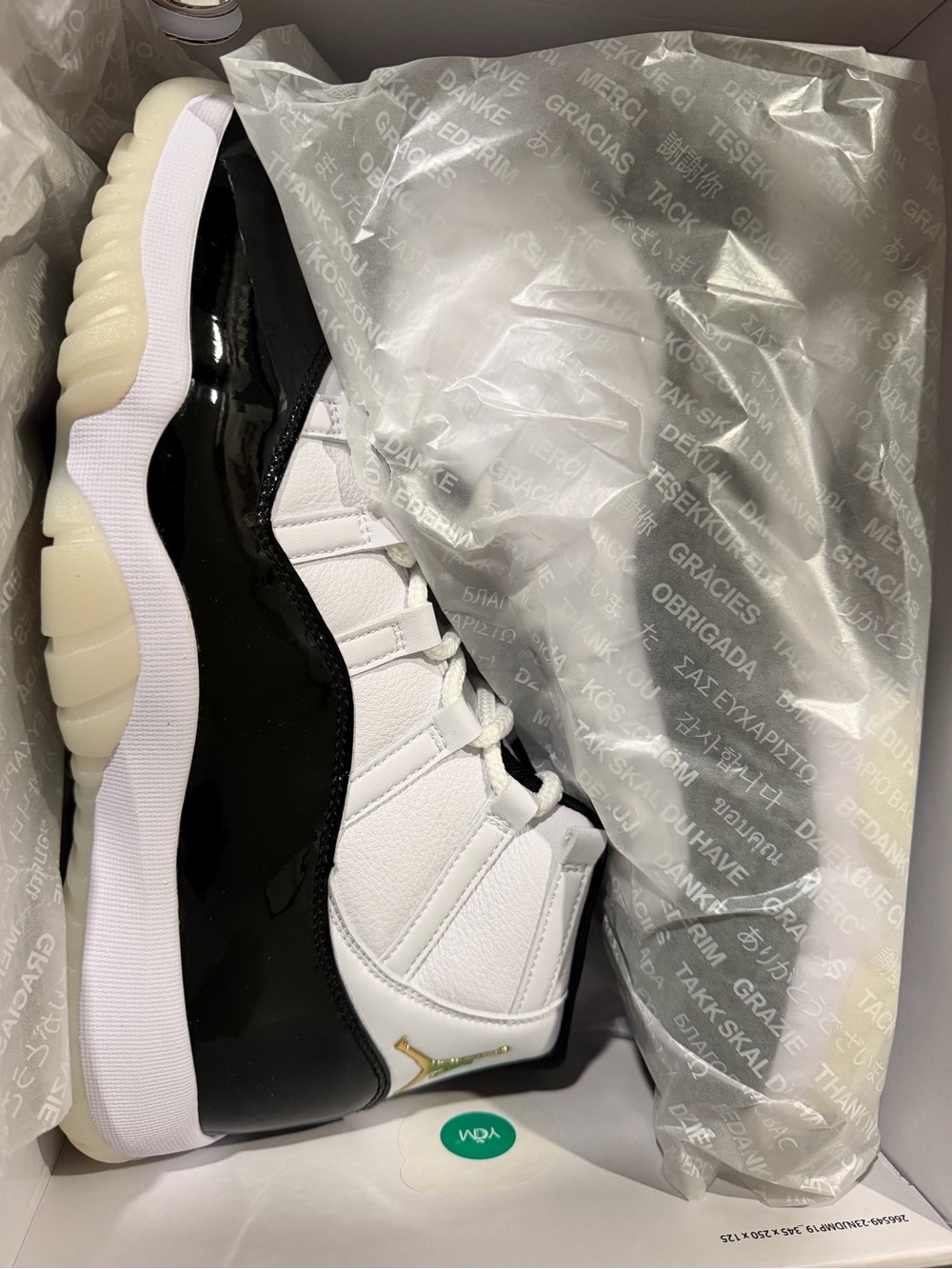 Jordan Retro 11 Low White/Black with Icy Sole